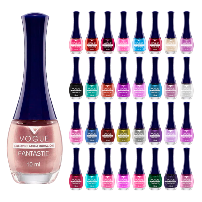 Esmalte Vogue Fantastic 10ml Pack 6 Unidades Al Azar 9260 – Catalogo