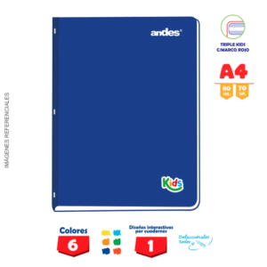 CUADERNO ANDES TRIPLE KIDS